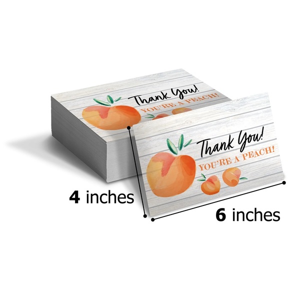 Other - 🆑 Peaches 🍑 4x6 Insert Cards Pack of 25